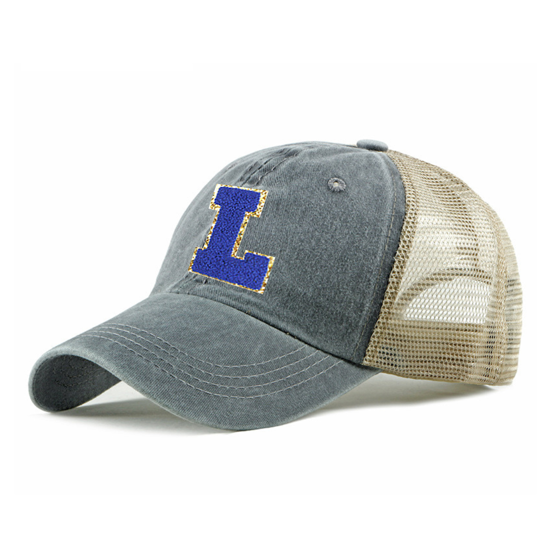 Personalized Adult Letter Patch Hat for Comfort & Unique | CWBeach16