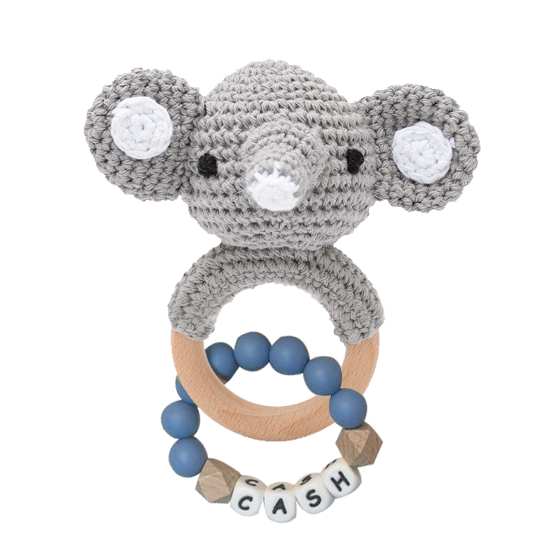 Personalized Lovely Kid's Crochet Baby Rattle | CWToy25