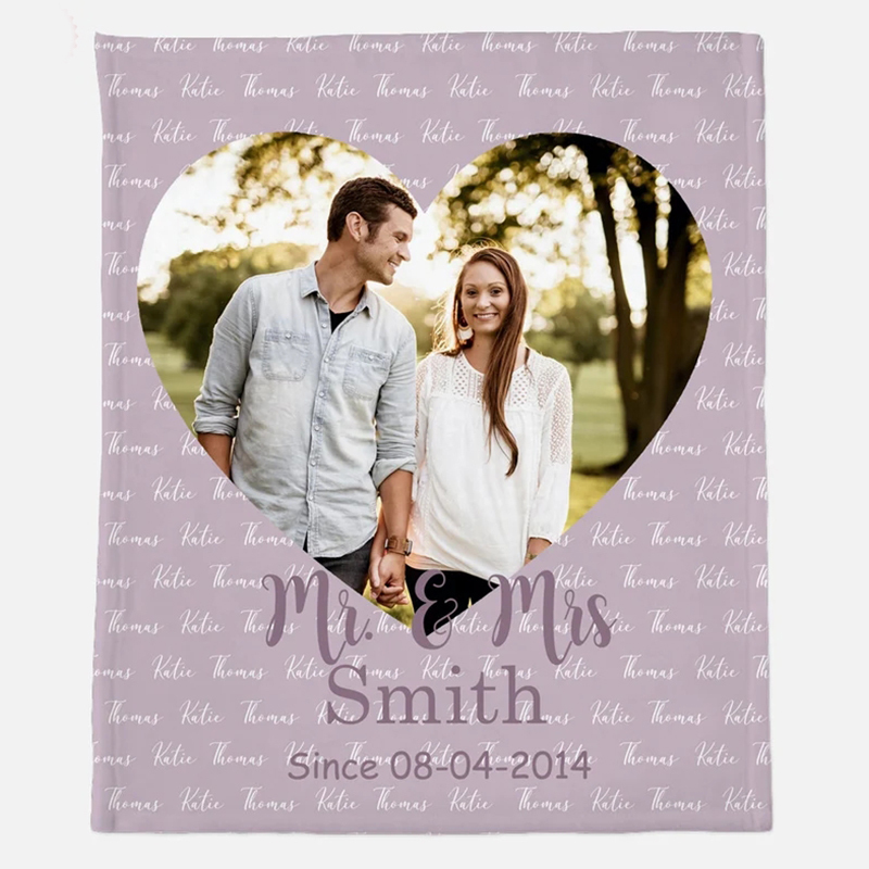 Personalized Anniversary Blanket for Comfort & Unique | BKAN011