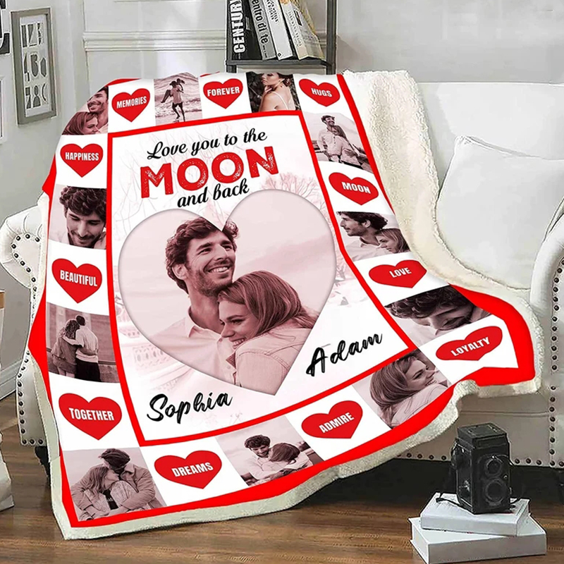 Personalized Memorial Photo Blanket for Comfort & Unique | BKPhoto21