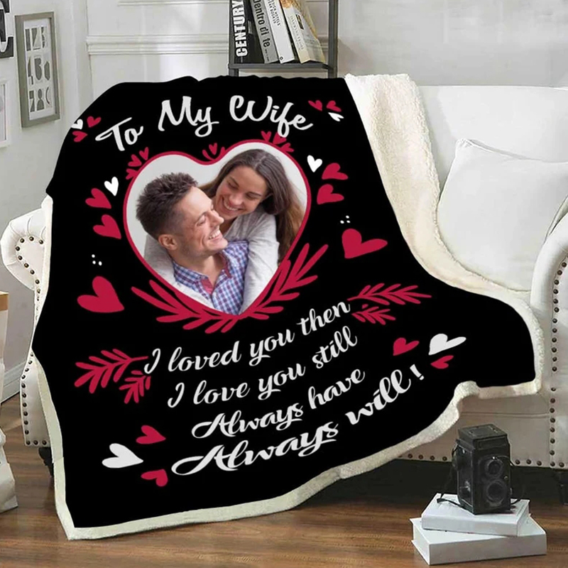 Personalized Memorial Photo Blanket for Comfort & Unique | BKPhoto22