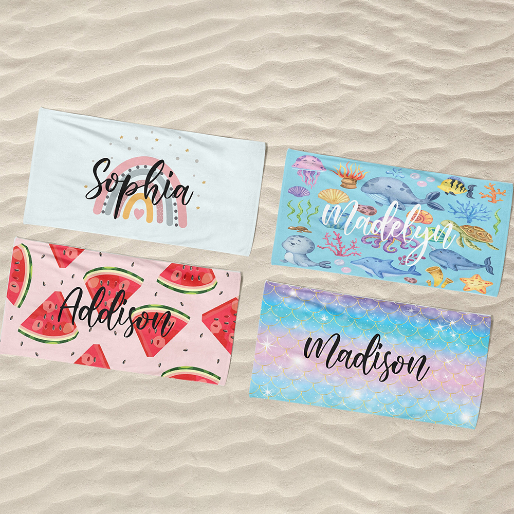 Personalized Lovely Kid Towel for Summer & Beach | CWTowel14