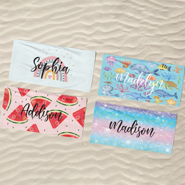 Personalized Lovely Kid Towel for Summer & Beach | CWTowel14