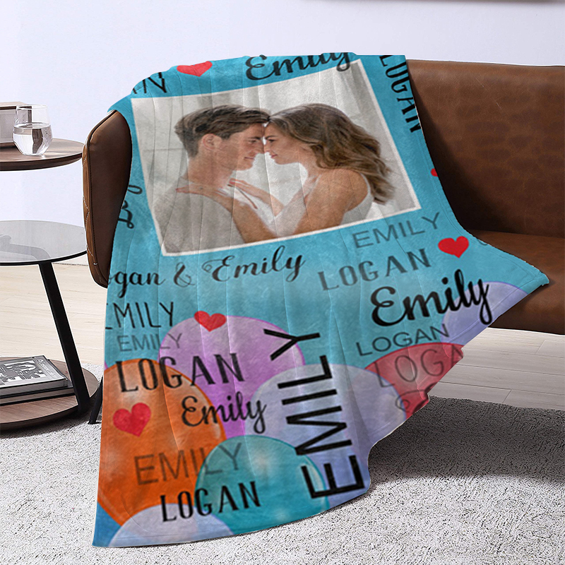Personalized Memorial Photo Blanket for Comfort & Unique | BKPhoto23