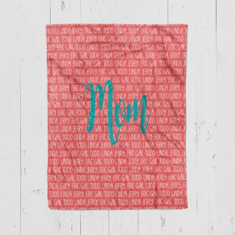 Personalized Love Mom Blanket for Comfort & Unique | CWMom02