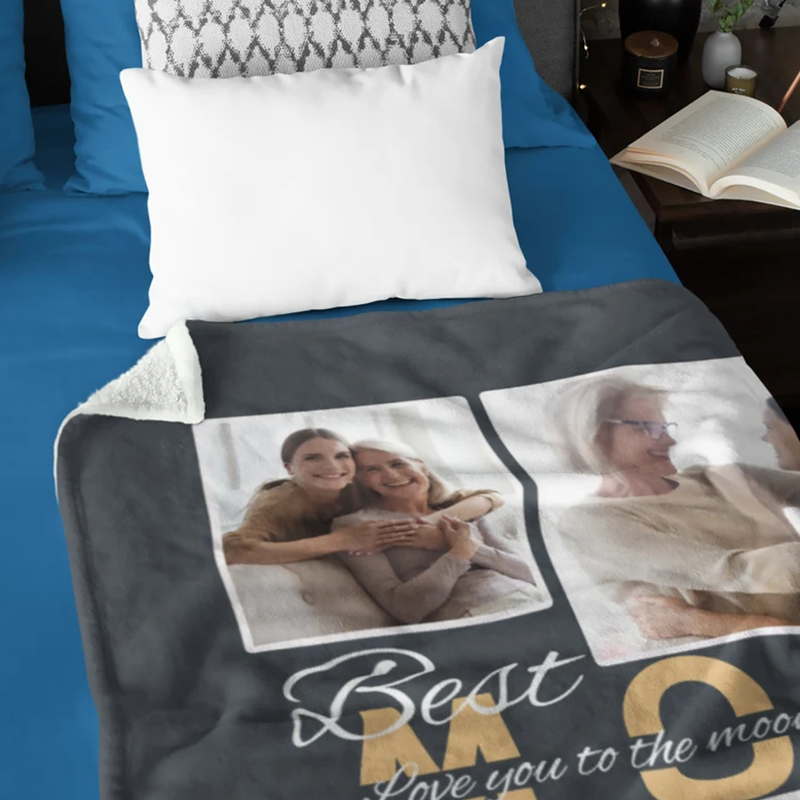 Personalized Love Mom Blanket for Comfort & Unique | CWMom03