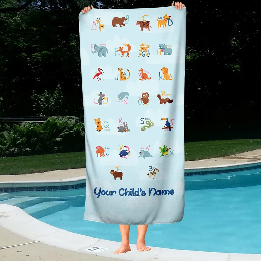 Personalized Lovely Kid Towel for Summer & Beach | CWTowel28