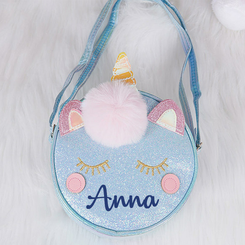 Personalized Kid's Unicorn Cute Crossbody Bag| CWPack10