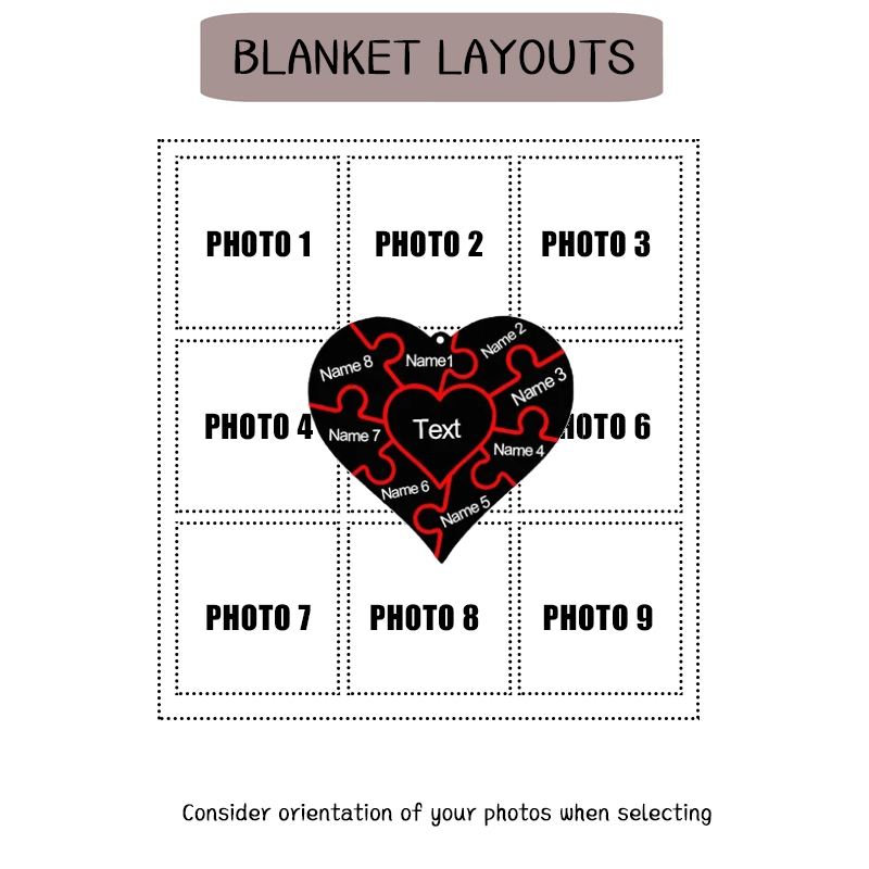 Personalized Memorial Photo Blanket for Comfort & Unique | BKphoto02