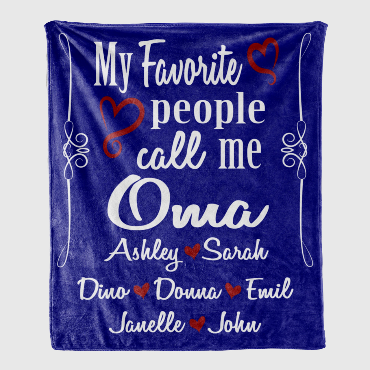 Personalized Family Name Blanket for Comfort & Unique | BKName08