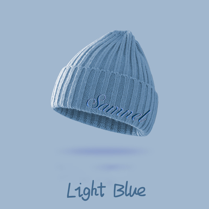 Personalized Embroidery Kid & Adult Color Beanies for Comfort & Unique | HSKid04