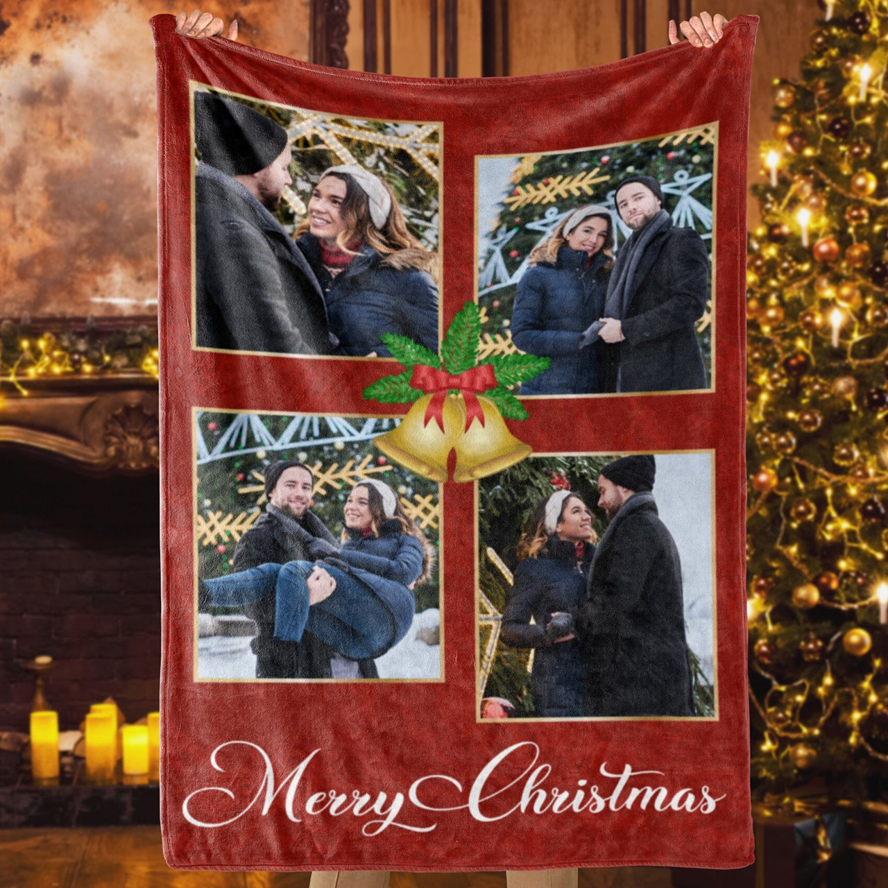 Personalized Merry Christmas Blanket for Comfort & Unique | BKMC08