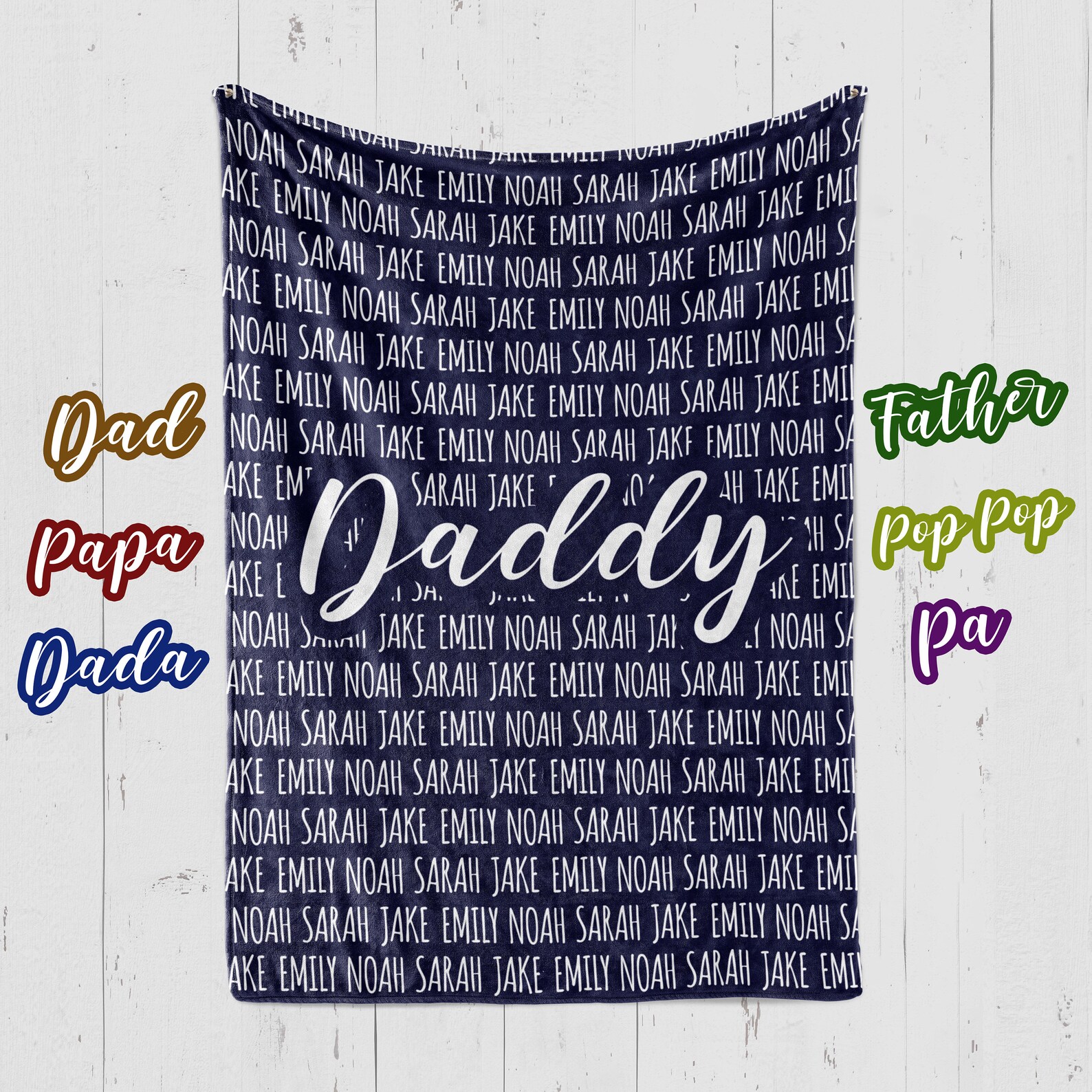 Personalized Family Name Blanket for Comfort & Unique | BKName01