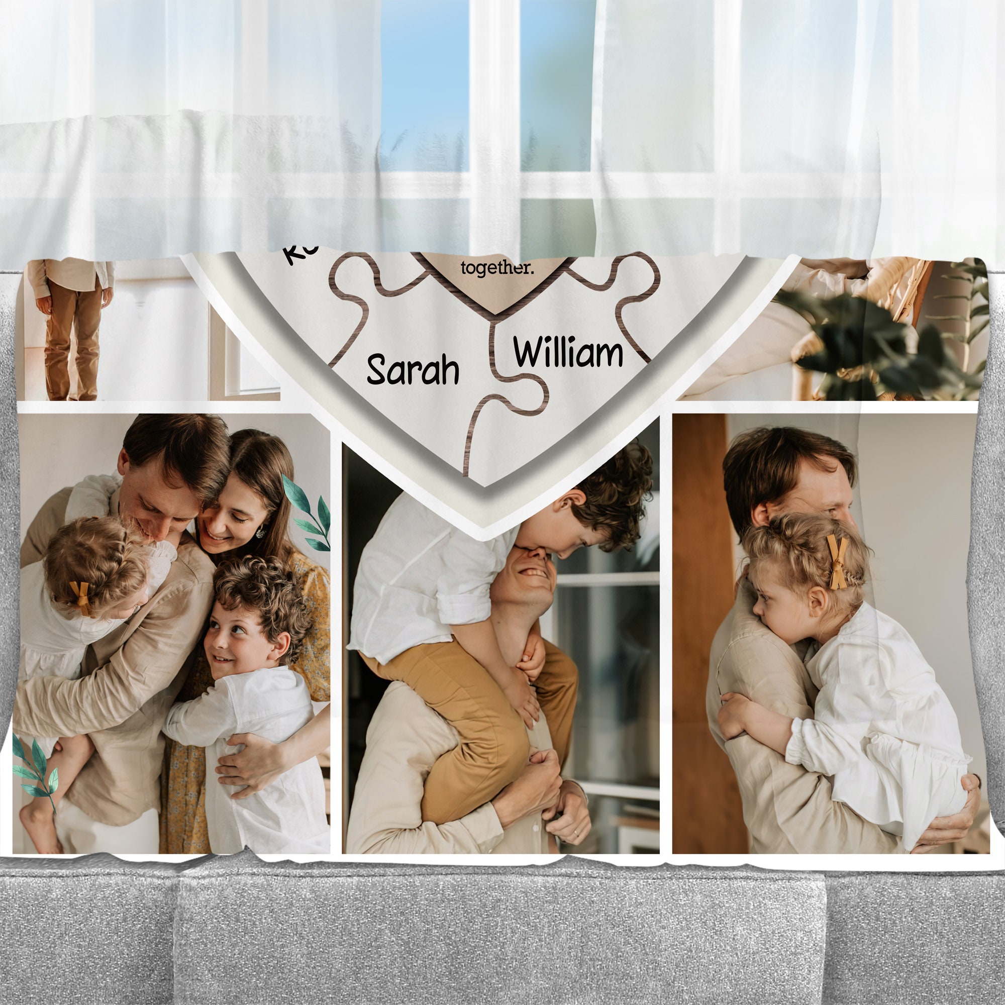 Personalized Memorial Photo Blanket for Comfort & Unique | BKphoto02