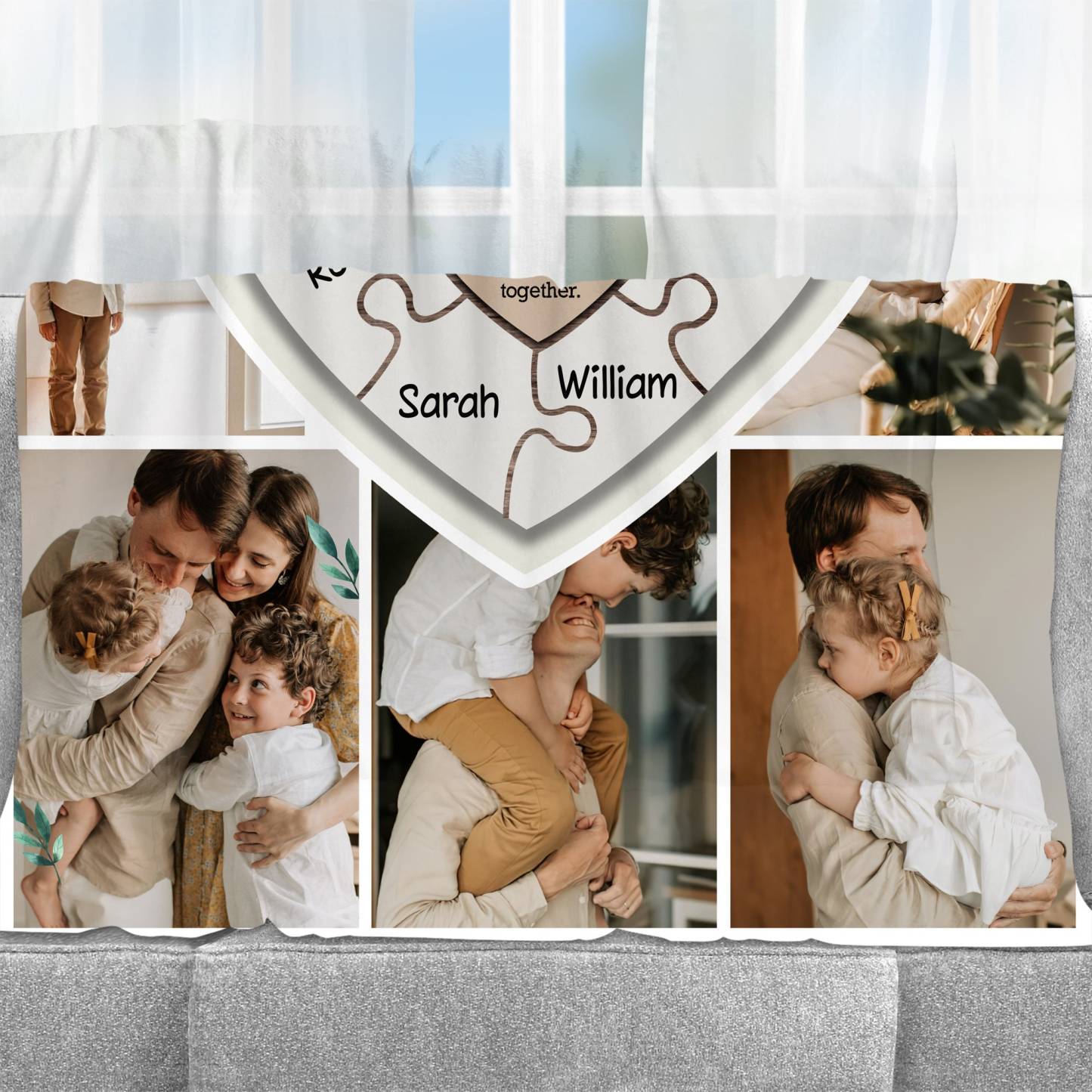 Personalized Memorial Photo Blanket for Comfort & Unique | BKphoto02