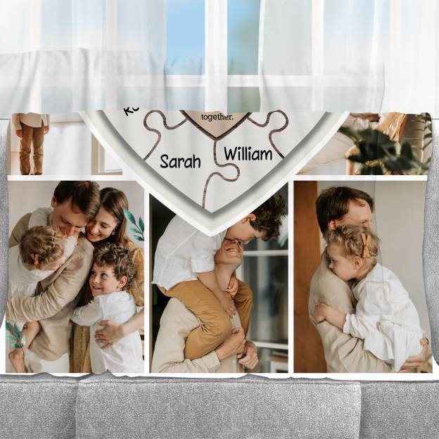 Personalized Memorial Photo Blanket for Comfort & Unique | BKphoto02