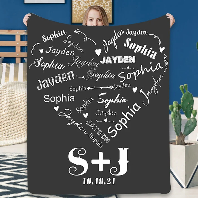 Personalized Anniversary Blanket for Comfort & Unique | BKAN013