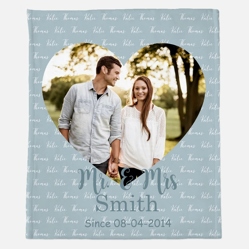 Personalized Anniversary Blanket for Comfort & Unique | BKAN011
