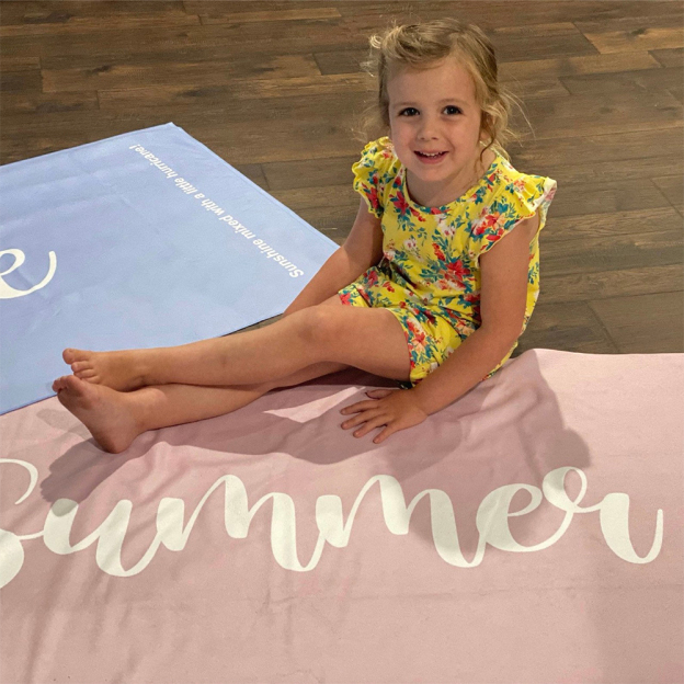 Personalized Lovely Kid Towel for Summer & Beach | CWTowel01