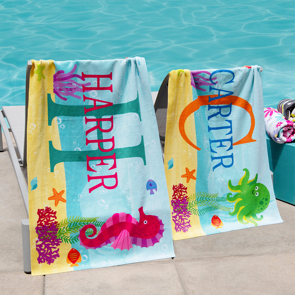Personalized Lovely Kid Towel for Summer & Beach | CWTowel10