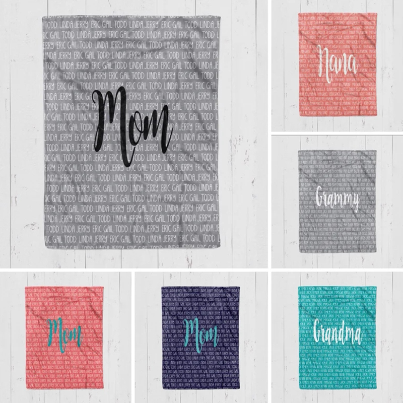 Personalized Love Mom Blanket for Comfort & Unique | CWMom02