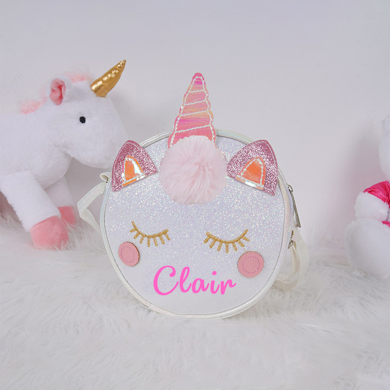 Personalized Kid's Unicorn Cute Crossbody Bag| CWPack10