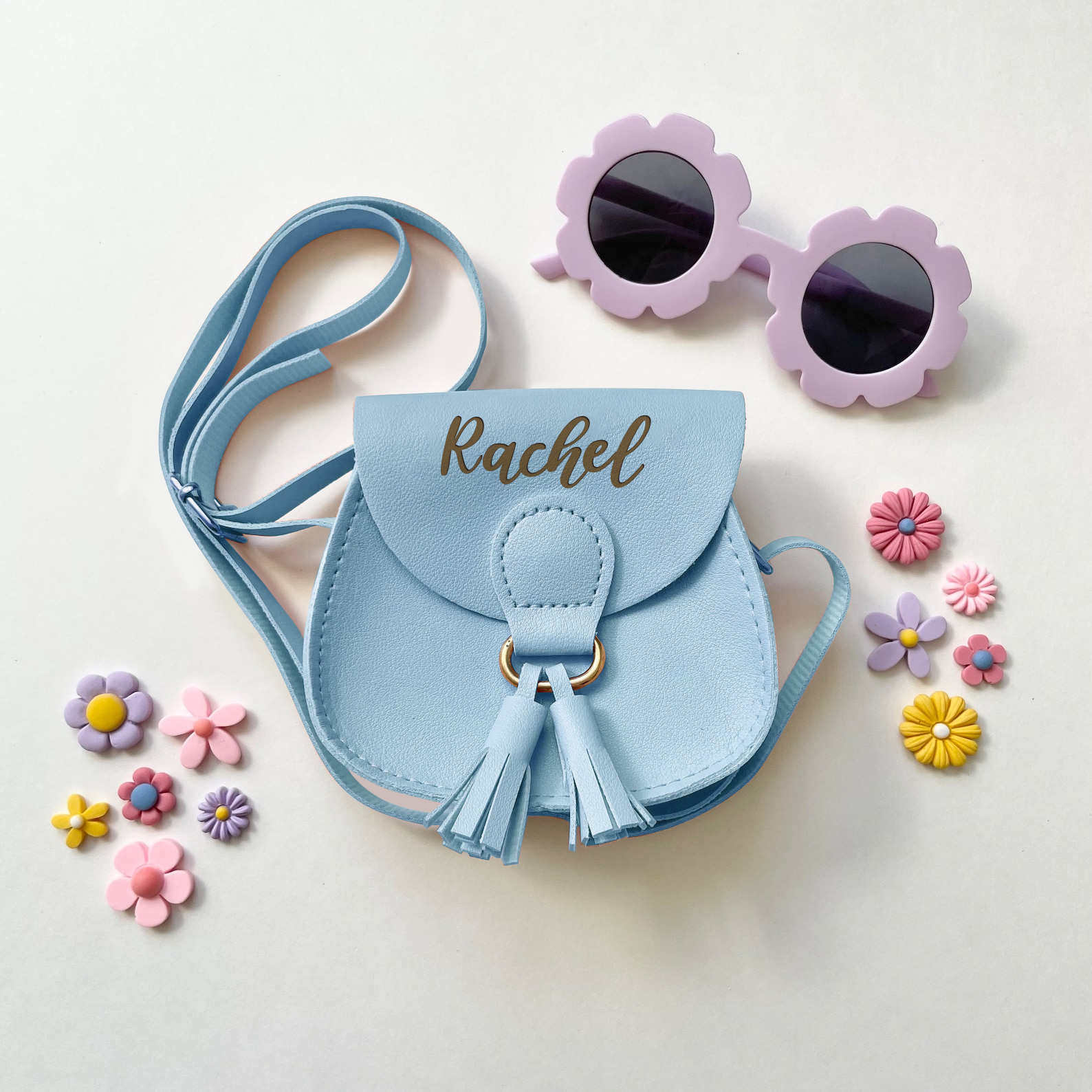 Personalized Girls Color Tassel Purse | CWPack11