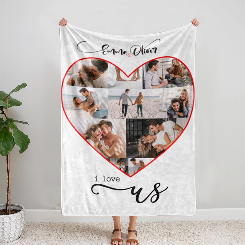 Personalized Memorial Photo Blanket for Comfort & Unique | BKphoto13