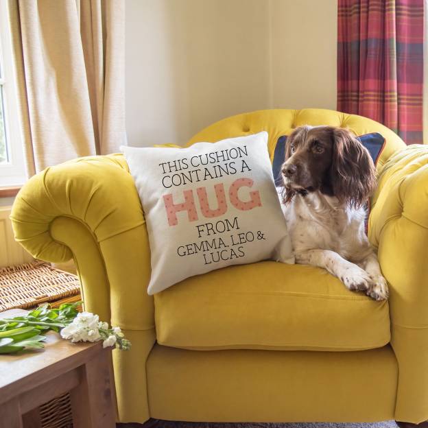 Personalised 'Give You A Hug' Cushion for Comfort & Unique | CWCush04