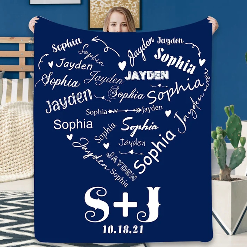 Personalized Anniversary Blanket for Comfort & Unique | BKAN013