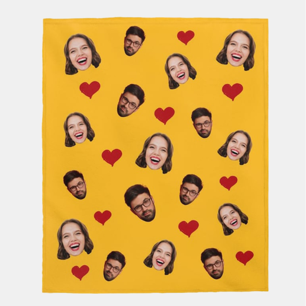 Personalized Funny Face Blanket for Comfort & Unique | BKFace05