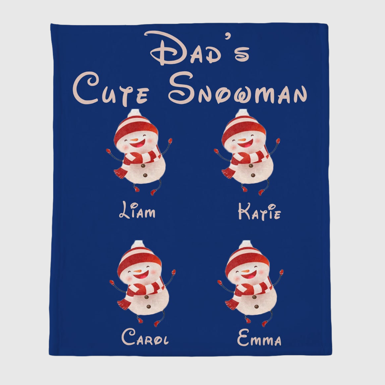 Personalized Merry Christmas Blanket for Comfort & Unique | BKMC09