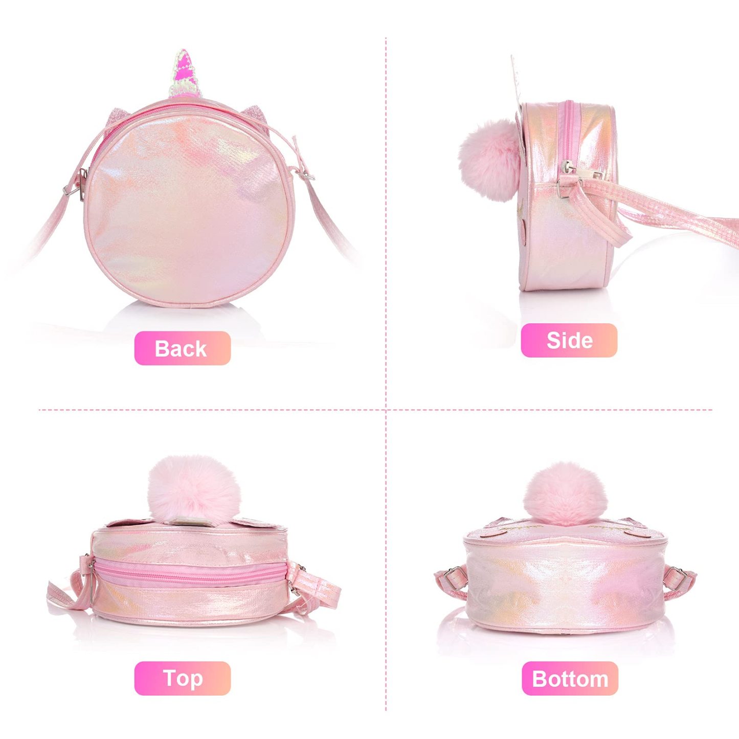 Personalized Kid's Unicorn Cute Crossbody Bag| CWPack10