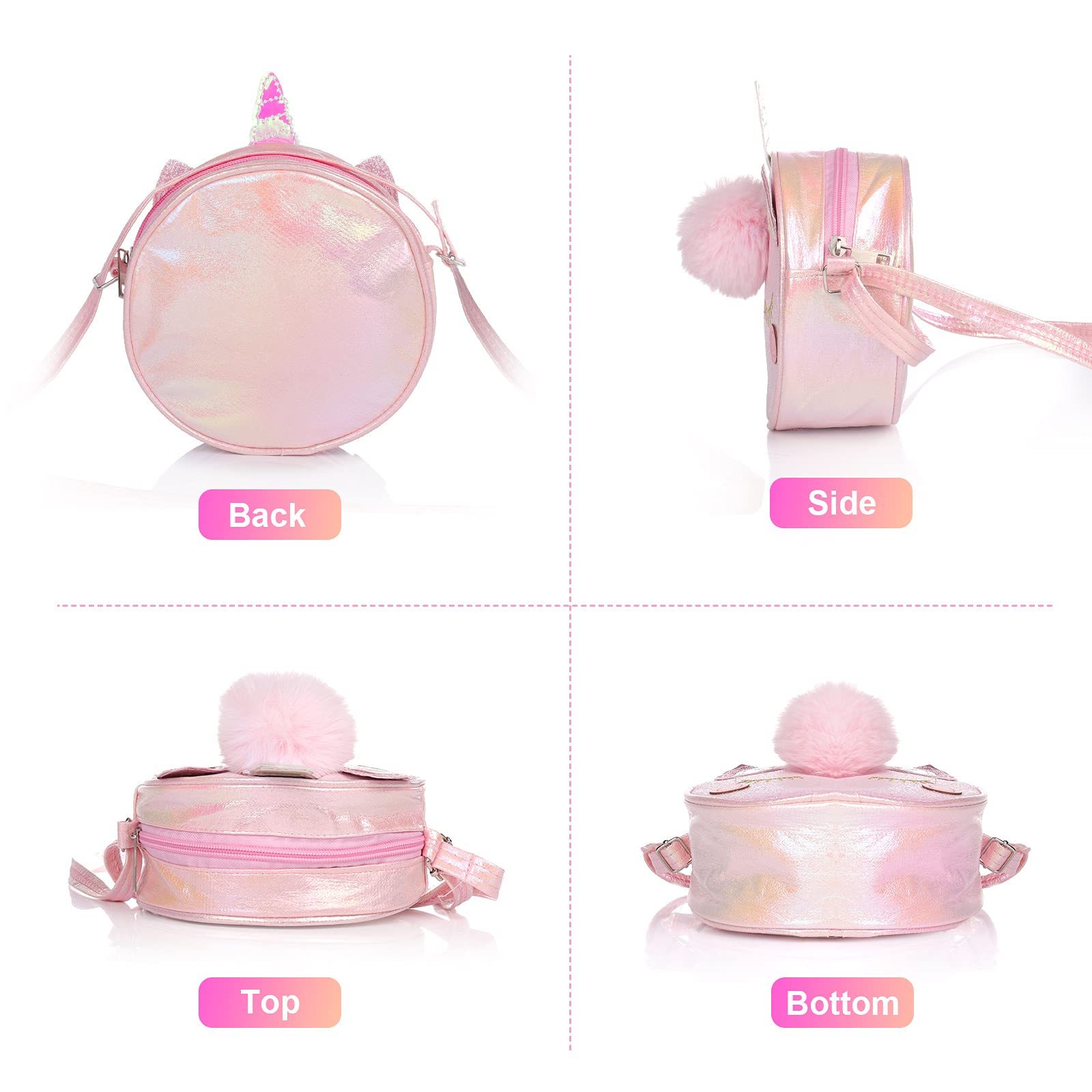 Personalized Kid's Unicorn Cute Crossbody Bag| CWPack10