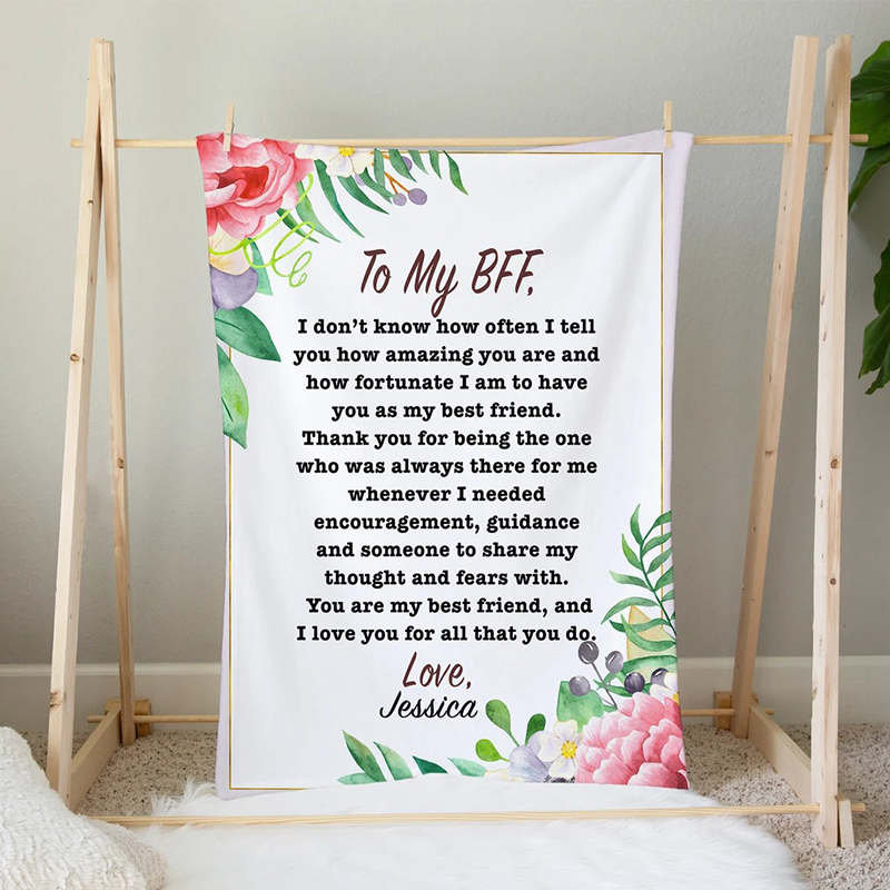 Personalized Love Letter Blanket for Comfort & Unique | BKletter02