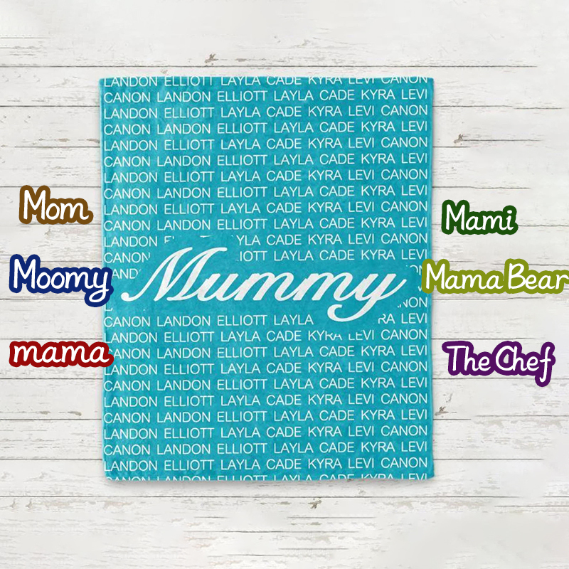 Personalized Family Name Blanket for Comfort & Unique | BKName01