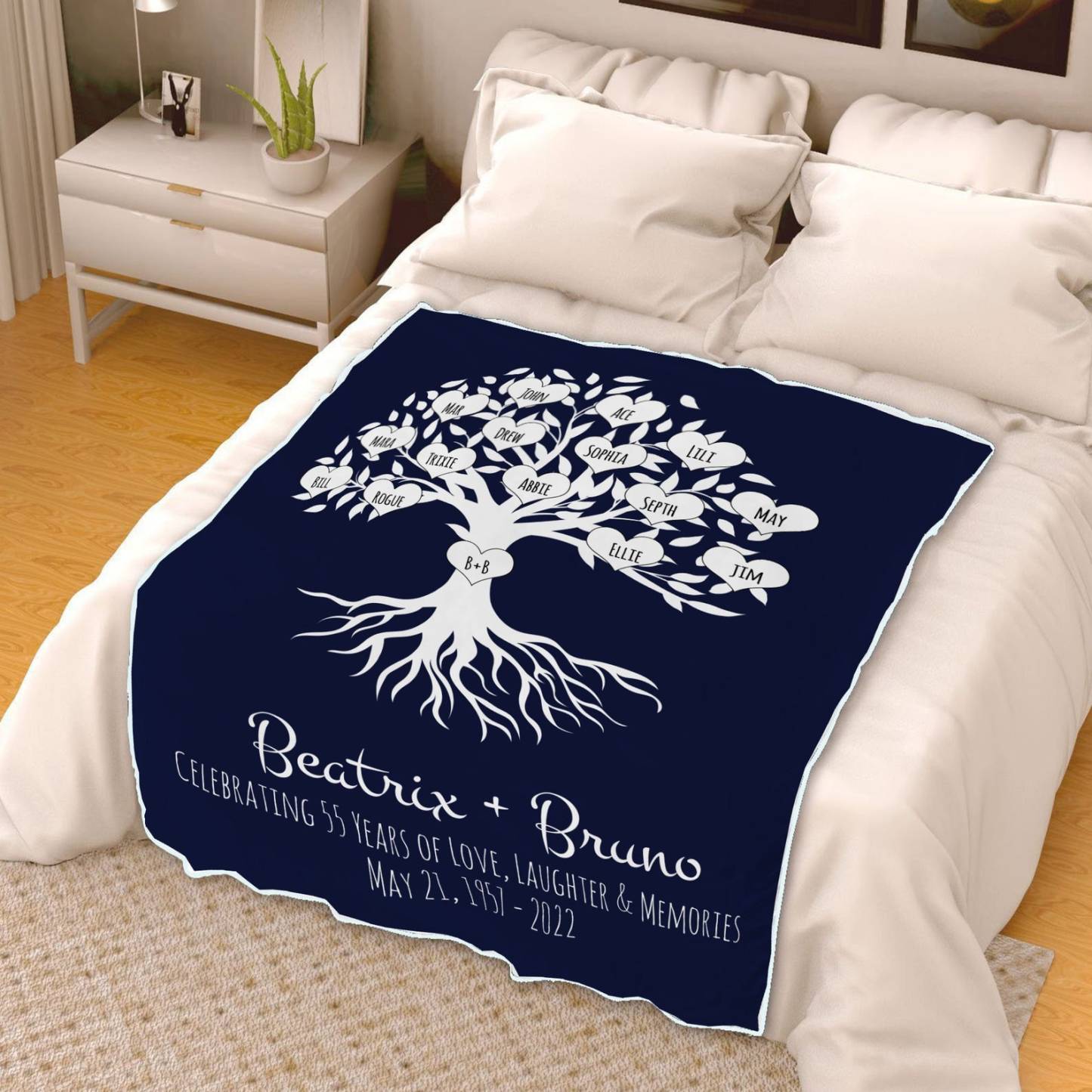 Personalized Family Name Blanket for Comfort & Unique | BKName05