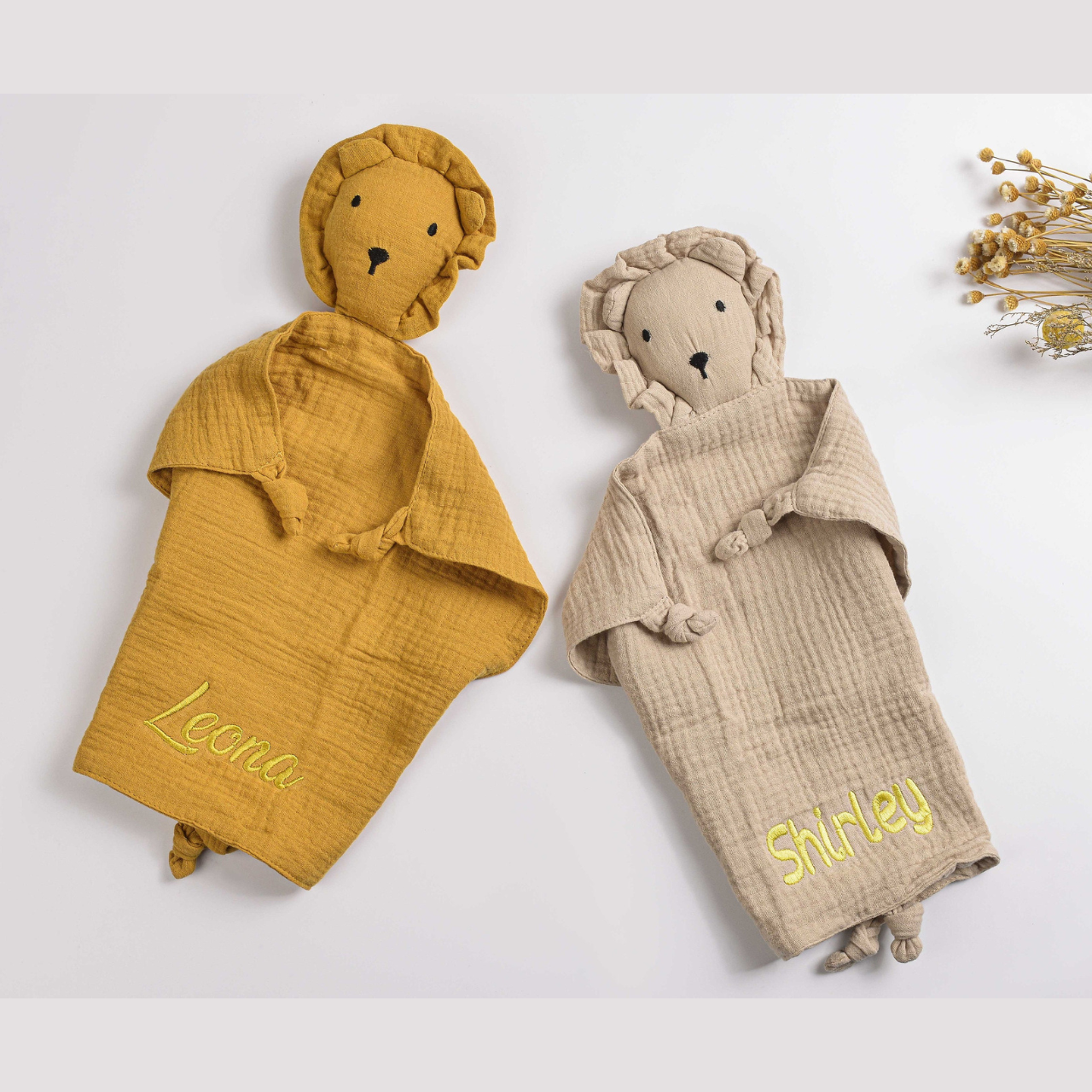 Personalized Baby Embroidery Comforter Sleep Toy | CWToy02