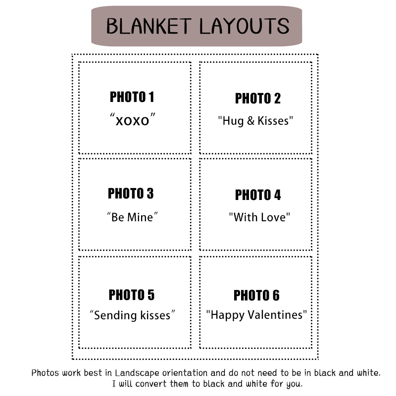 Personalized Memorial Photo Blanket for Comfort & Unique | BKphoto09