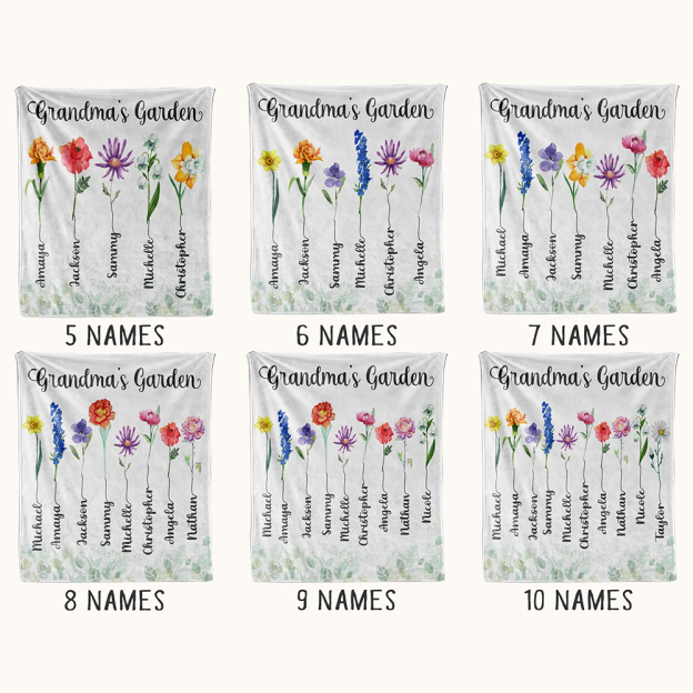 Personalized Family Name Blanket for Comfort & Unique | BKName09