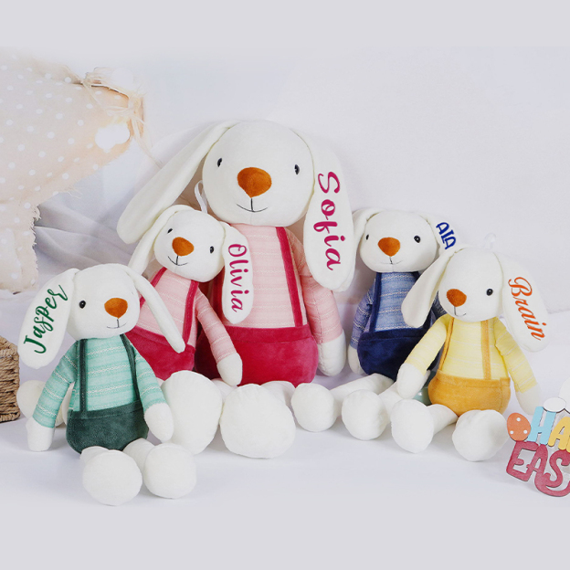 Personalized Name Monogrammed Bunny Rabbit | CWEaster08