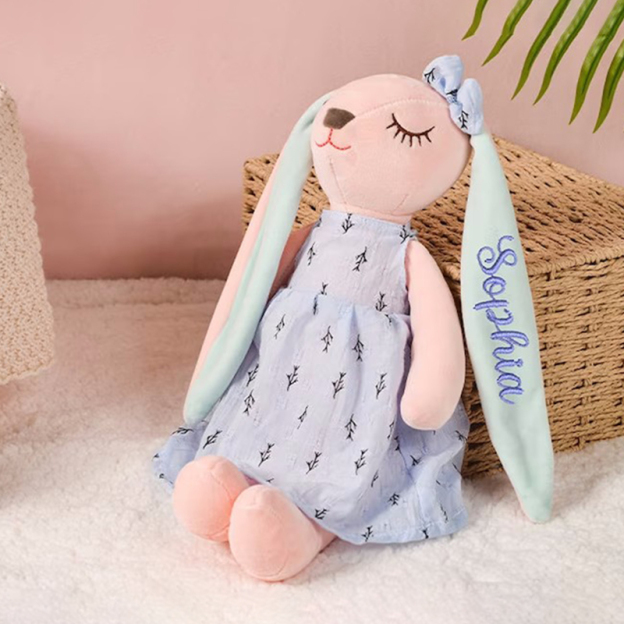 Personalized Name Monogrammed Bunny Rabbit | CWEaster09