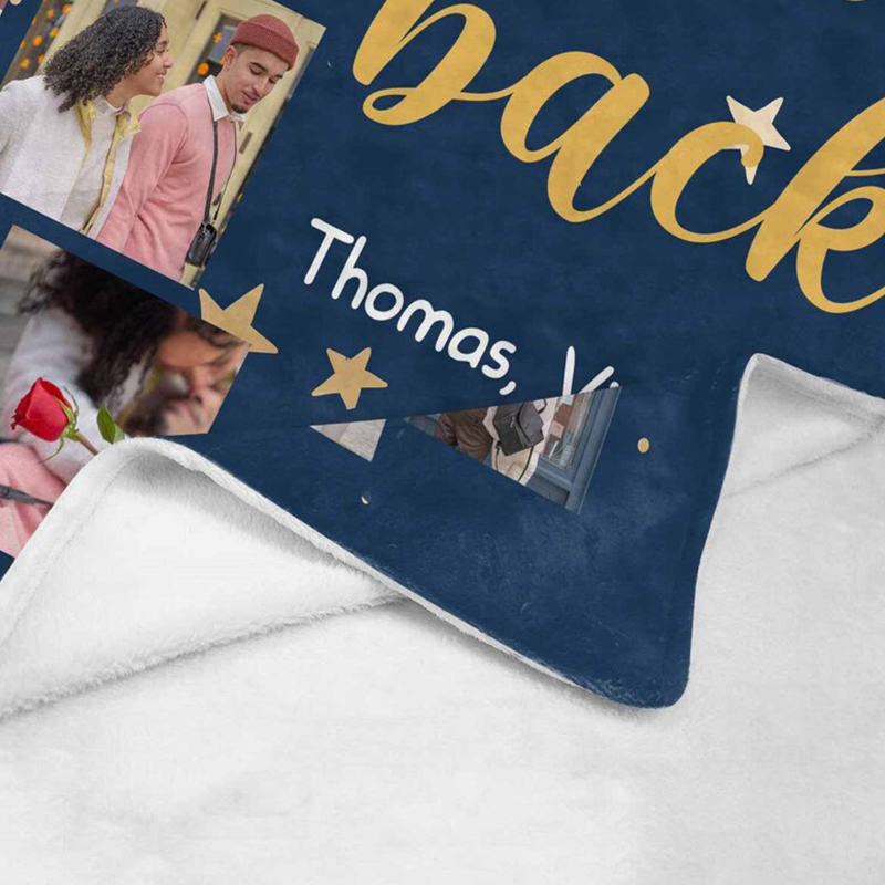 Personalized Memorial Photo Blanket for Comfort & Unique | BKPhoto20