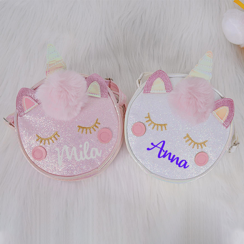 Personalized Kid's Unicorn Cute Crossbody Bag| CWPack10