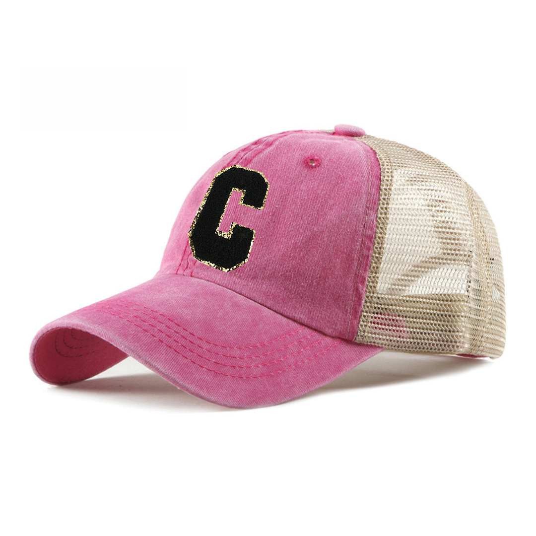 Personalized Adult Letter Patch Hat for Comfort & Unique | CWBeach16