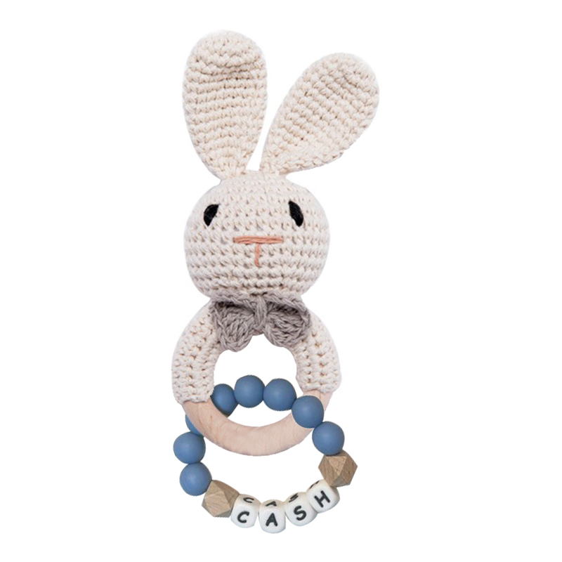Personalized Lovely Kid's Crochet Baby Rattle | CWToy25