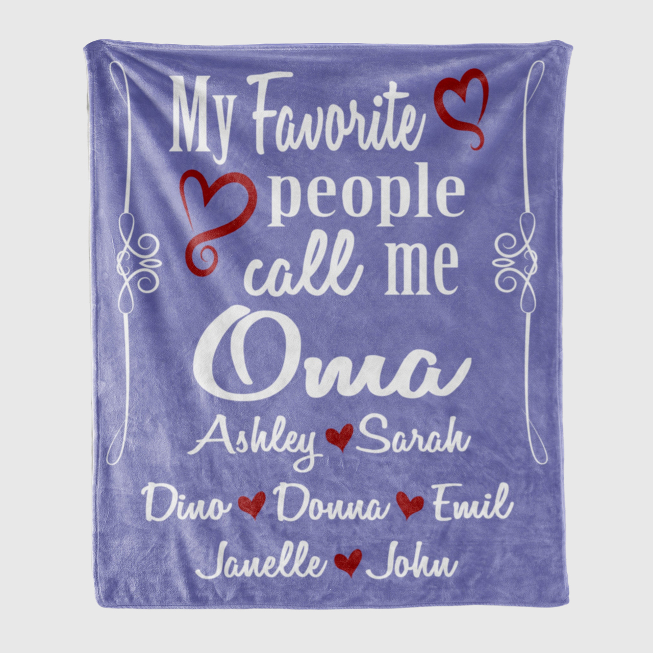 Personalized Family Name Blanket for Comfort & Unique | BKName08