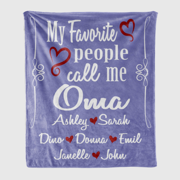 Personalized Family Name Blanket for Comfort & Unique | BKName08