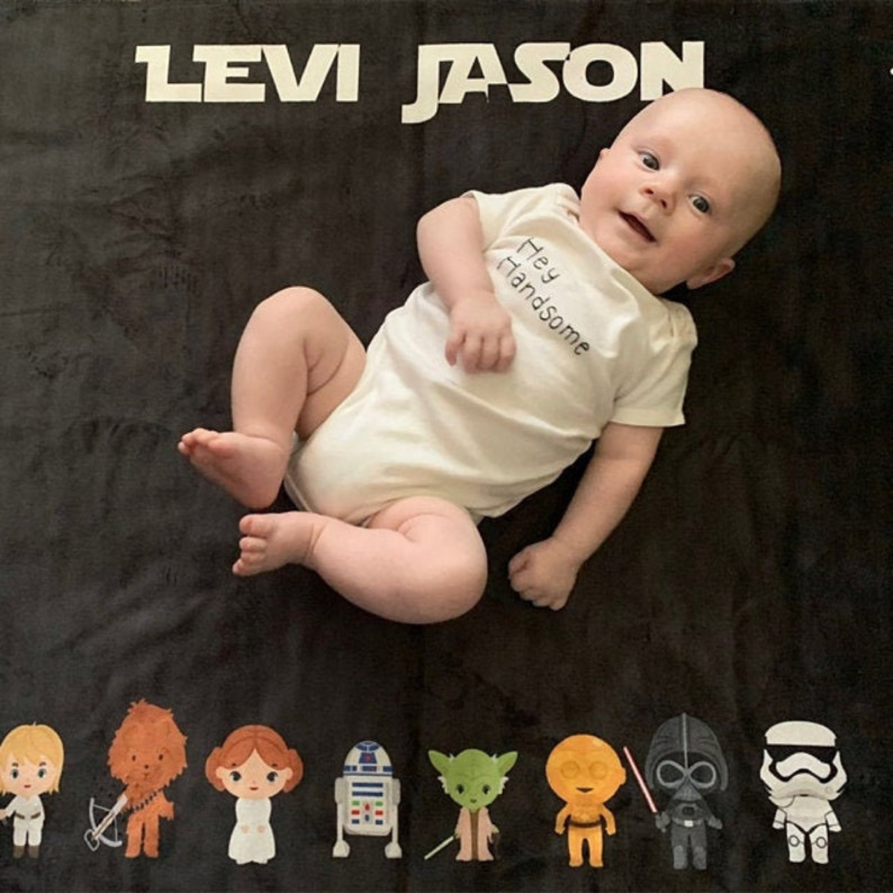 Personalized Baby Milestone Blanket for Comfort & Unique | BKMS005