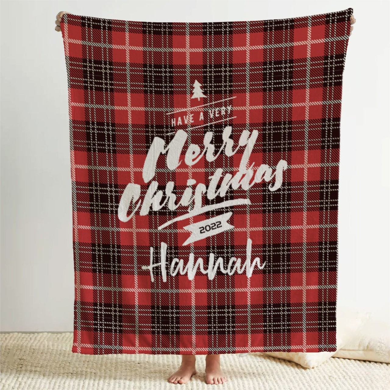 Personalized Merry Christmas Blanket for Comfort & Unique | BKMC01